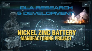 DLA Research and Development: Nickel Zinc Battery Manufacturing Project (emblem, open caption)