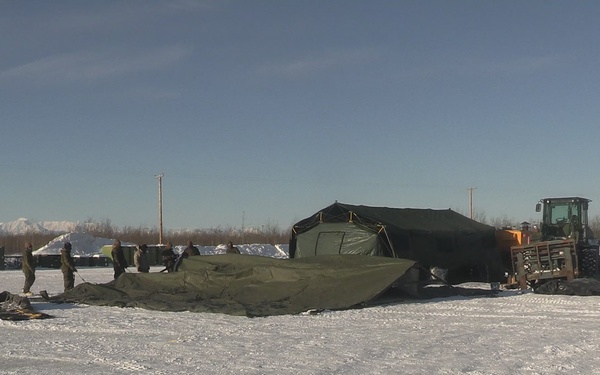 US Marines conduct vehicle maintenance during ARCTIC EDGE 2026