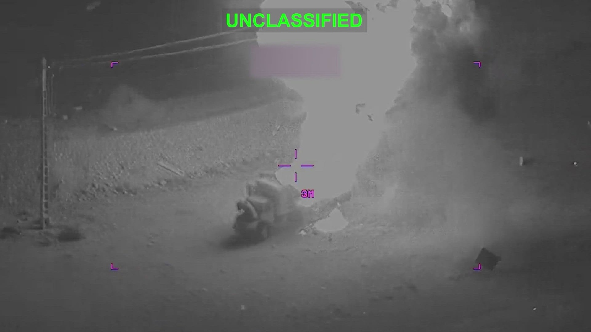 U.S. forces conduct precision strikes in Iran, targeting the Iranian regime's command and control facilities, air defense capabilities, missile and drone launch sites, and military airfields. (U.S. Central Command Video)