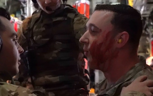 146 AES conductsaeromedical evacuation exercise with 139 AW C-130 Hercules, Missouri ANG