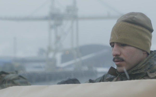 U.S. Marine Reserve Engineers Conducting Arctic Fuel Operations B-Roll