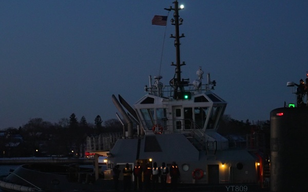 USS Cheyenne (SSN 773) Departure B-roll (4k h264)