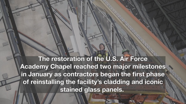 Cadet Chapel restoration milestones video