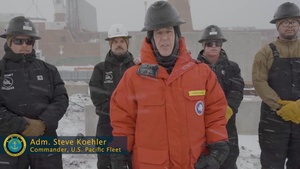 Adm. Steve Koehler, commander, U.S. Pacific Fleet, visits McMurdo Station in Antarctica