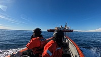 USCGC Polar Star (WAGB 10) conducts small boat training during Operation Deep Freeze 2026