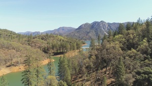 Aerial View of Shasta Lake near Bailey Cove