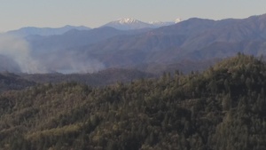Aerial View of Shasta-Trinity National Forest near Hirz Lookout