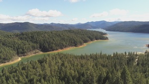 Aerial View of Shasta Lake near Mule Creek Station