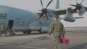 CORE26 | U.S. Marines with VMGR-252 and MWSS-273 perform maintenance and refueling operations