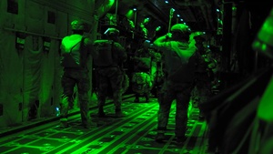 B-roll of U.S. Army Soldiers assigned to the 310th Psychological Operations Company conducting airborne training from a C-130J Super Hercules onto Camp Shelby Joint Forces Training Center during exercise Sentry South 26-2.
