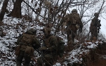U.S. Marines with 12th LCT Establish a Support by Fire Position During CALFEX