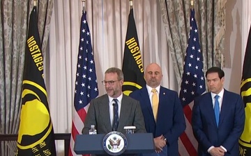 Secretary of State Marco Rubio delivers remarks at the U.S. Hostage and Wrongful Detainee Flag Raising Ceremony