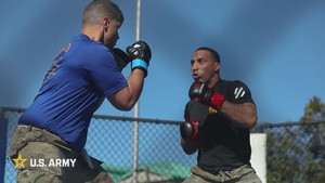 Dogface Soldiers build strength through combatives