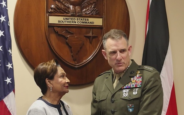 Trinidad and Tobago's Prime Minister visits SOUTHCOM