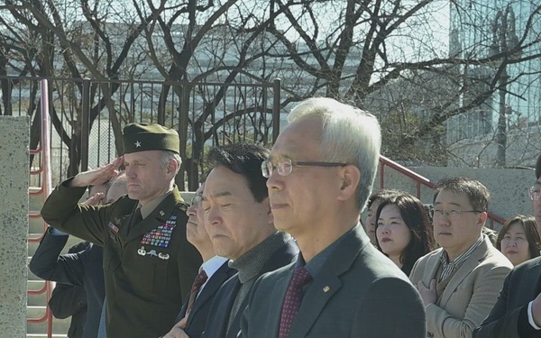 War Memorial Dedication Ceremony held at War Memorial of Korea