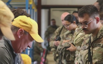 3-265 Air Defense Artillery Soldiers Receive Individual MILES Gear at JRTC