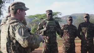B-roll: US, Kenya infantrymen conduct M249 SAW range training during Justified Accord 2026