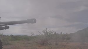 B-roll: US, Kenya field artillery conduct direct live fire during Justified Accord 2026