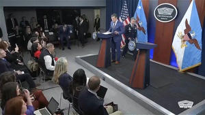 Hegseth, Caine Hold Press Conference