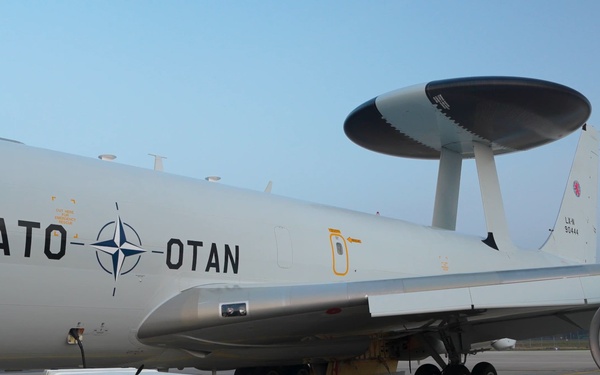 NATO AWACS aircraft keep watch over the skies for Arctic Sentry