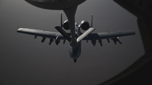 A-10 Thunderbolt II Aerial Refuels During Operation Epic Fury