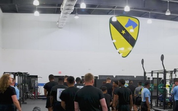 The First Team hosts Secretary of the Army for H2F PT