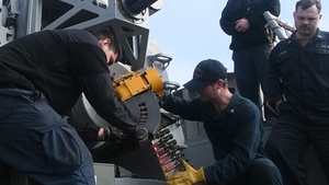 Sailors Perform Weapons System Maintenance B-Roll