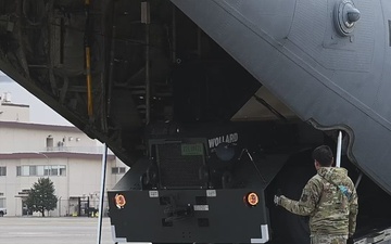 U.S. Airmen Off Load Cargo during Exercise Beverly Midnight 2026