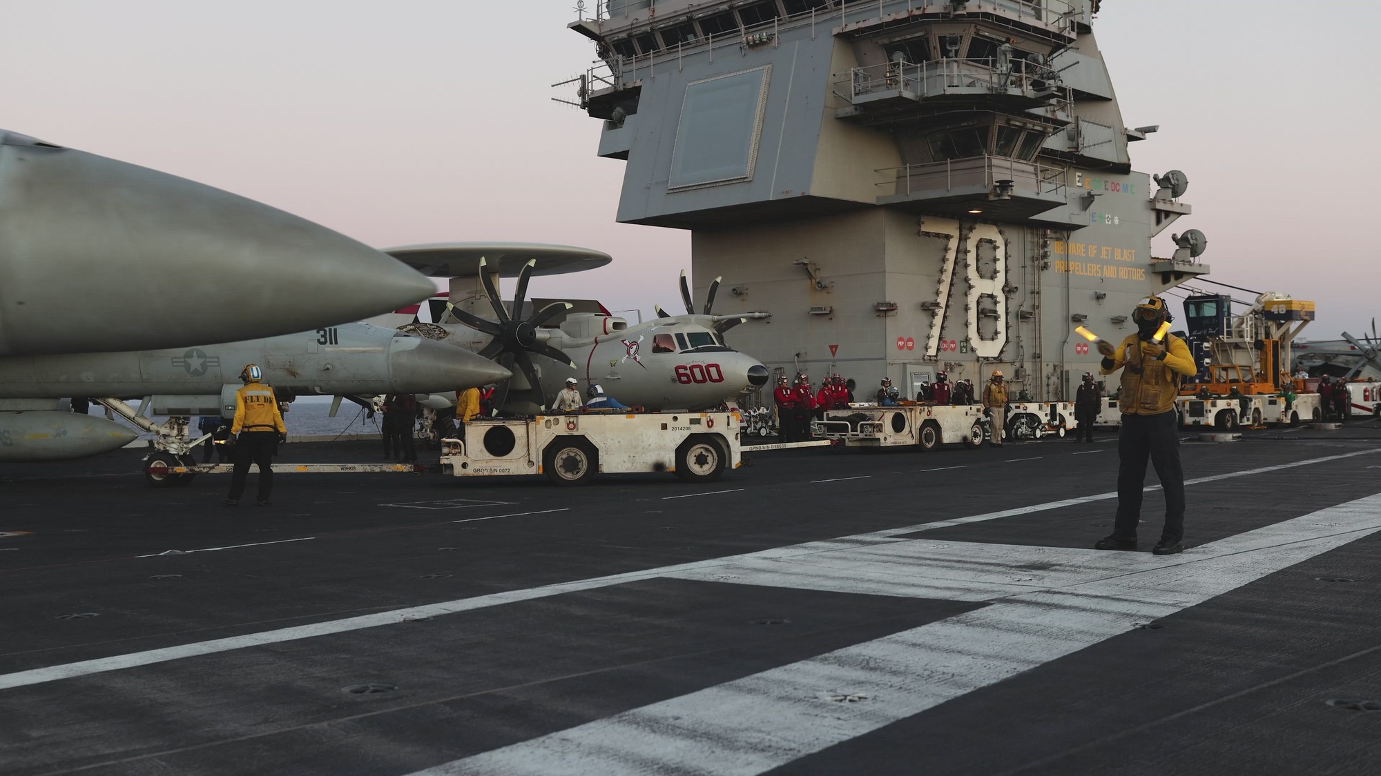 USS Gerald R. Ford (CVN 78), the world's largest aircraft carrier, conducts flight operations during Operation Epic Fury, March 8, 2026. (U.S. Navy Video)