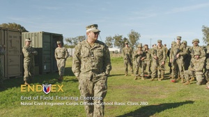 Naval Civil Engineer Corps Officers School Basic Class 280 Field Training End of Exercise