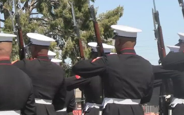 United States Marine Corps Silent Drill Platoon Performance at MCAS Yuma