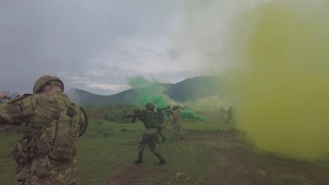 B-roll: US, Tanzania soldiers demonstrate tactics learned during JA26 closing ceremony
