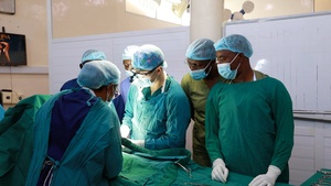 B-Roll: US Soldier performs surgery during first-ever JA26 MEDREX in Tanzania