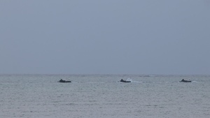 U.S., Japan Amphibious Tactical Vehicle Landings B-roll