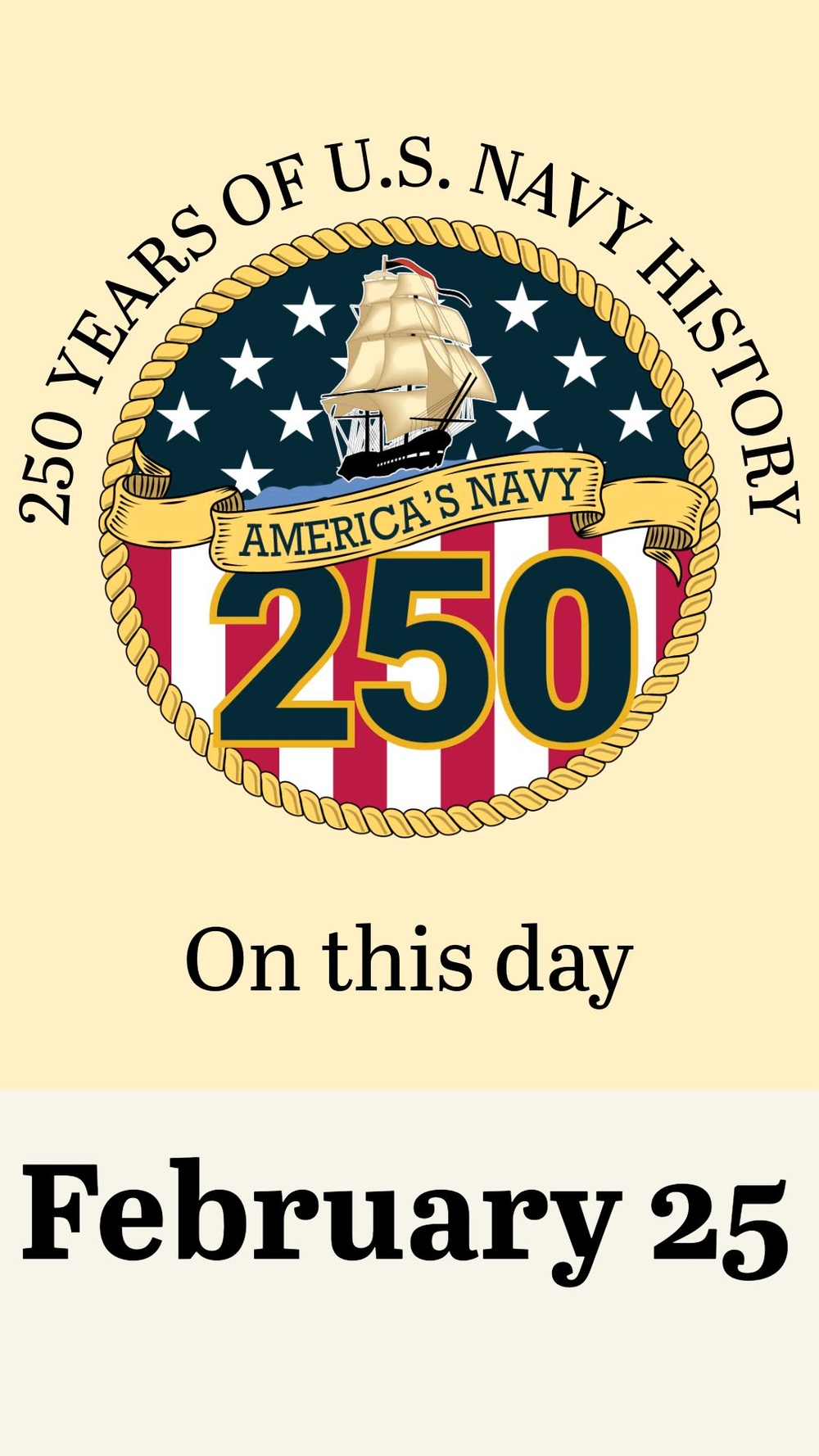 DVIDS - Video - On This Day in Naval History: February 25 (Vertical)