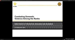 Combating Domestic Violence Among the Ranks