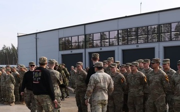 U.S. Army Soldiers from the 6th Squadron, 9th Cavalry Regiment,Kick off day 1 on their Spur Ride in Estonia