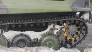 CORE26 | Norwegians, U.S. Marines Convoy in All-Terrain Carriers in Norway during Arctic Exercise B-Roll