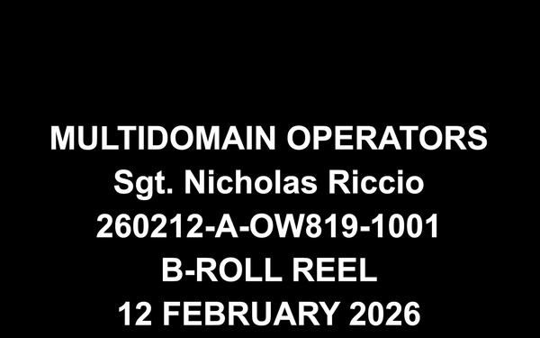 Multidomain Operators Electronic Warfare B-Roll Package