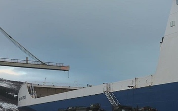 CORE26 | U.S. Marines Load Equipment onto Cargo Ship for Arctic Exercise