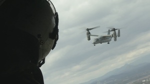 VMM-262 Marines fly over Incheon during KMEP 26.1