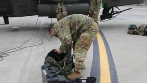 U.S. Army aviators prepare for mission at Mihail Kogălniceanu Air Base