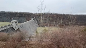 U.S. Army Corps of Engineers Buffalo District conducts water management operations at Mount Morris Dam, New York