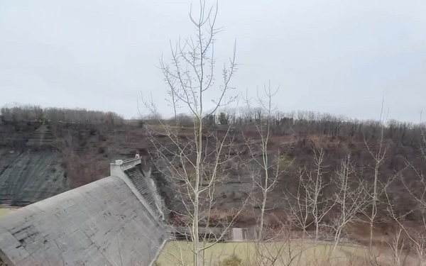 U.S. Army Corps of Engineers Buffalo District conducts water management operations at Mount Morris Dam, New York