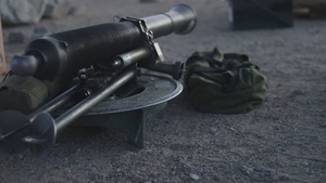 2nd Marine Division mortarmen conduct drills at The Combat Center