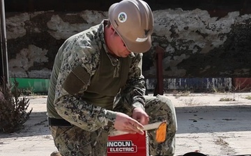 U.S. Navy Seabees Conduct Construction Operations in Support of Obangame Express 2026