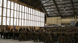 The door to the 90th and 525th FGS closes as the 3d AMXS opens