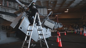 Nimitz Conducts Aircraft Maintenance