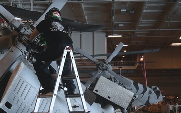Nimitz Conducts Aircraft Maintenance