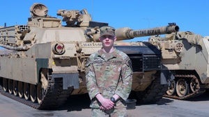 U.S. Army Sgt. John Singleton discusses Abrams familiarization in Lithuania